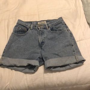 Vintage denim mom shorts